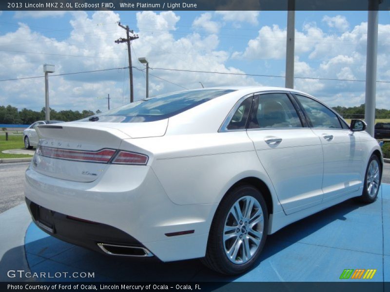 White Platinum / Light Dune 2013 Lincoln MKZ 2.0L EcoBoost FWD