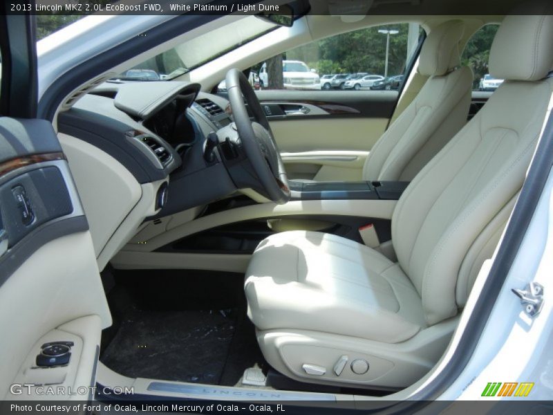 White Platinum / Light Dune 2013 Lincoln MKZ 2.0L EcoBoost FWD