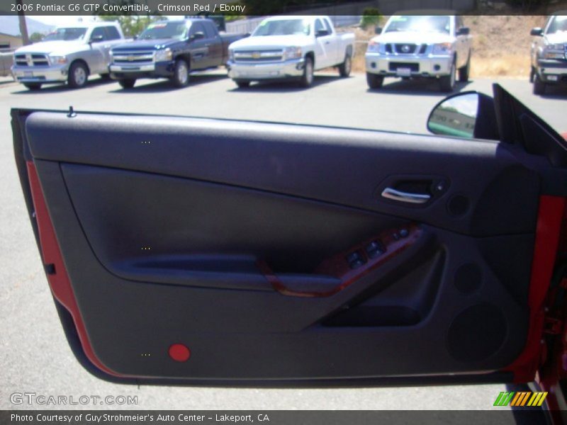 Crimson Red / Ebony 2006 Pontiac G6 GTP Convertible