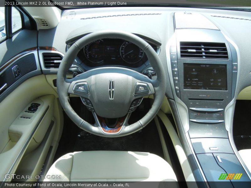 White Platinum / Light Dune 2013 Lincoln MKZ 2.0L EcoBoost FWD