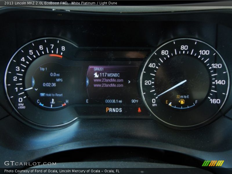White Platinum / Light Dune 2013 Lincoln MKZ 2.0L EcoBoost FWD