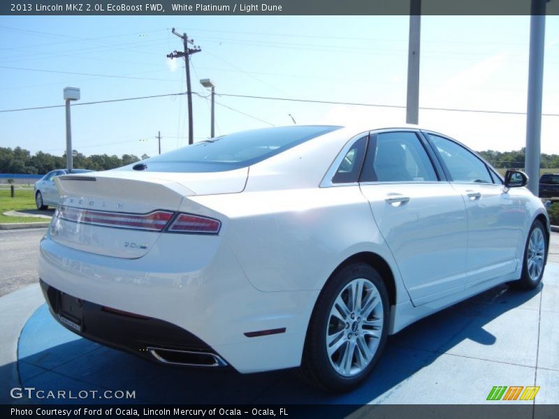 White Platinum / Light Dune 2013 Lincoln MKZ 2.0L EcoBoost FWD