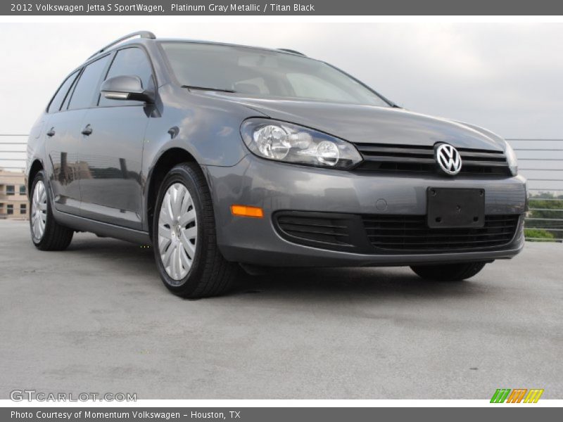 Platinum Gray Metallic / Titan Black 2012 Volkswagen Jetta S SportWagen