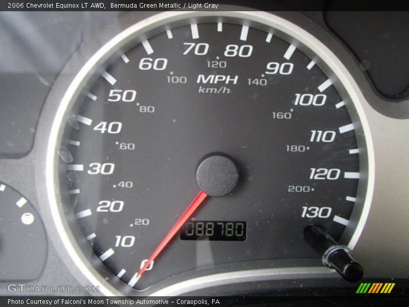Bermuda Green Metallic / Light Gray 2006 Chevrolet Equinox LT AWD