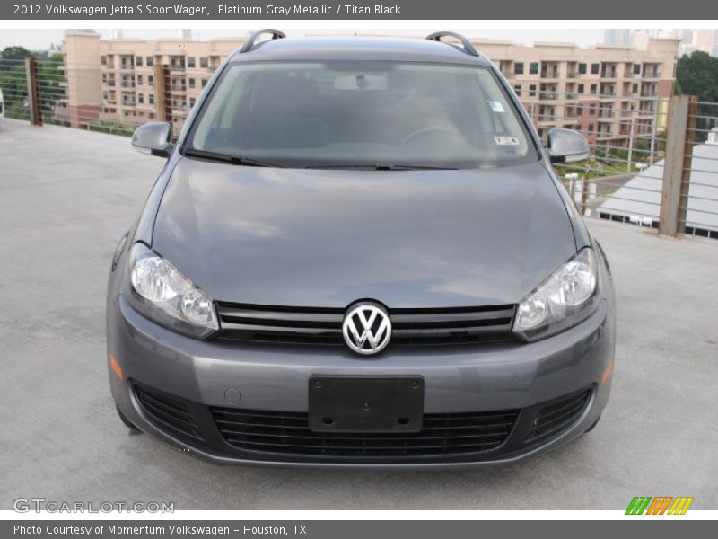 Platinum Gray Metallic / Titan Black 2012 Volkswagen Jetta S SportWagen