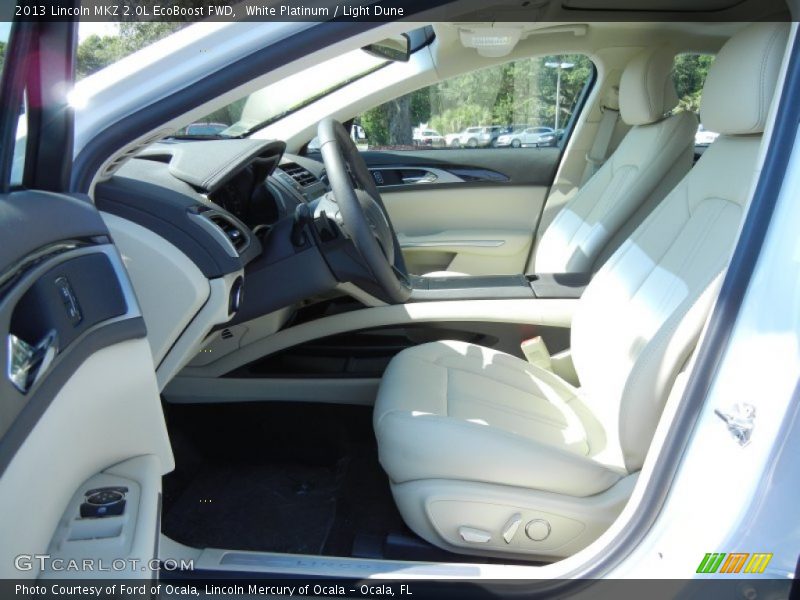 White Platinum / Light Dune 2013 Lincoln MKZ 2.0L EcoBoost FWD