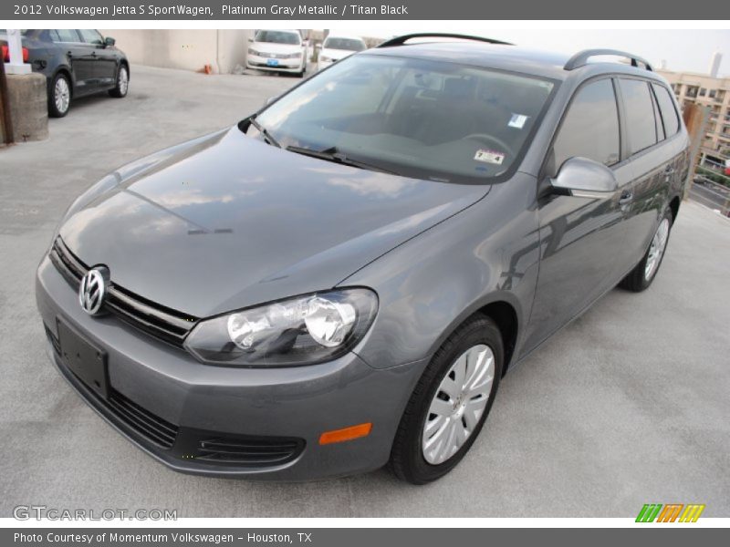 Platinum Gray Metallic / Titan Black 2012 Volkswagen Jetta S SportWagen