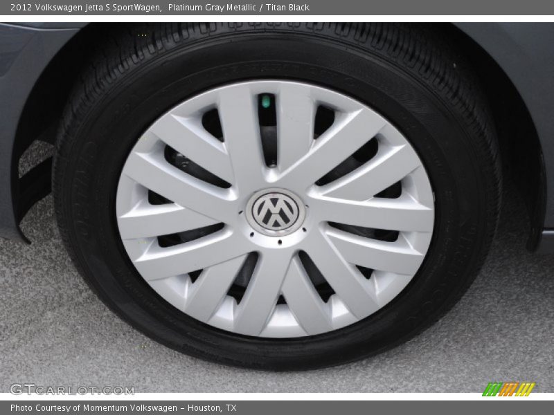 Platinum Gray Metallic / Titan Black 2012 Volkswagen Jetta S SportWagen