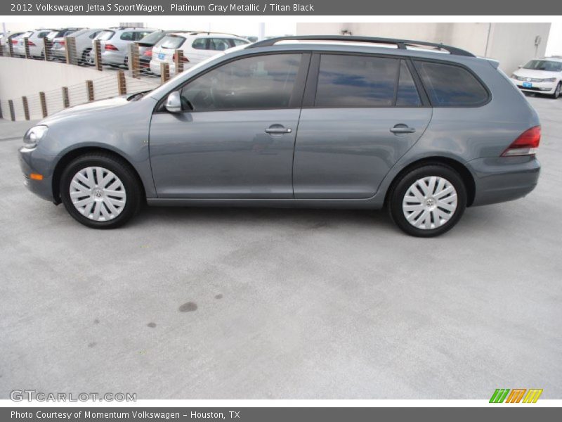 Platinum Gray Metallic / Titan Black 2012 Volkswagen Jetta S SportWagen