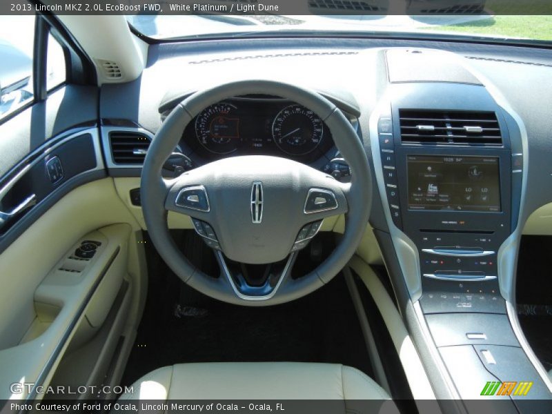 White Platinum / Light Dune 2013 Lincoln MKZ 2.0L EcoBoost FWD
