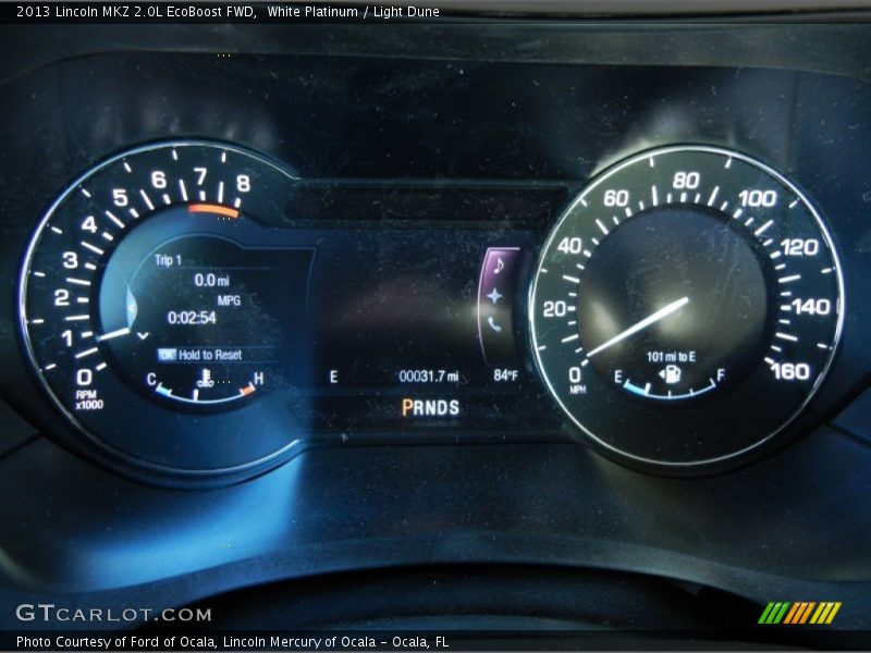 White Platinum / Light Dune 2013 Lincoln MKZ 2.0L EcoBoost FWD