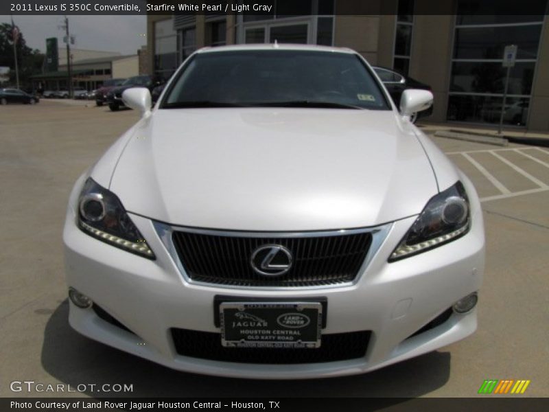 Starfire White Pearl / Light Gray 2011 Lexus IS 350C Convertible