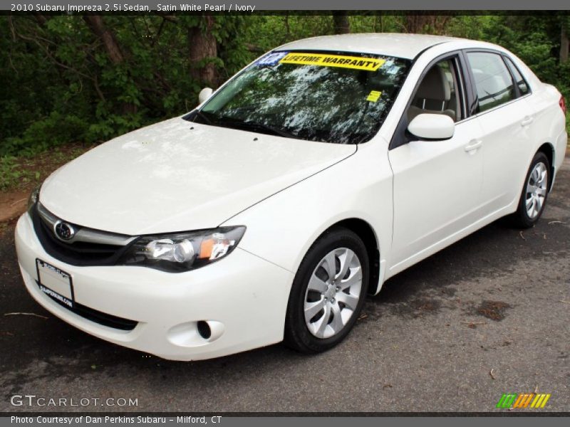 Satin White Pearl / Ivory 2010 Subaru Impreza 2.5i Sedan