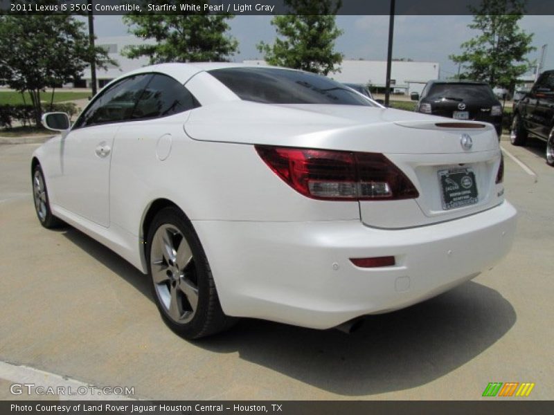 Starfire White Pearl / Light Gray 2011 Lexus IS 350C Convertible