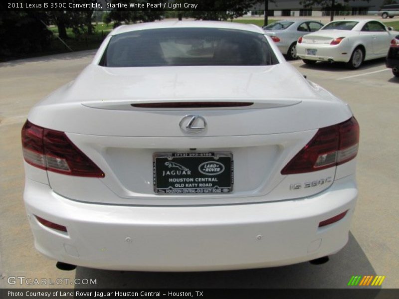 Starfire White Pearl / Light Gray 2011 Lexus IS 350C Convertible