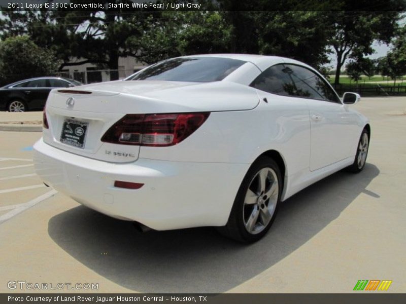 Starfire White Pearl / Light Gray 2011 Lexus IS 350C Convertible