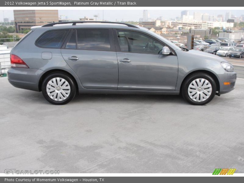 Platinum Gray Metallic / Titan Black 2012 Volkswagen Jetta S SportWagen