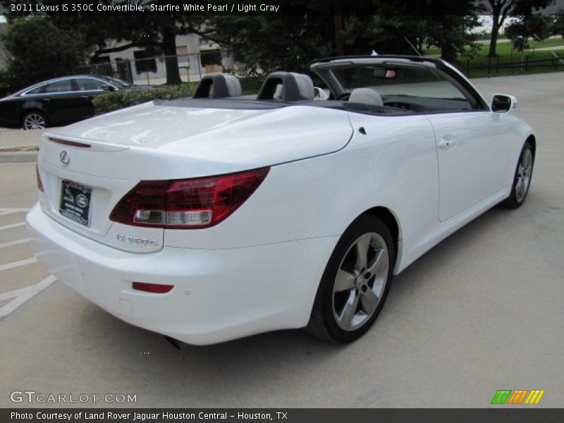 Starfire White Pearl / Light Gray 2011 Lexus IS 350C Convertible