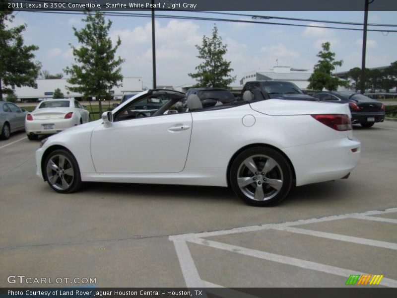 Starfire White Pearl / Light Gray 2011 Lexus IS 350C Convertible