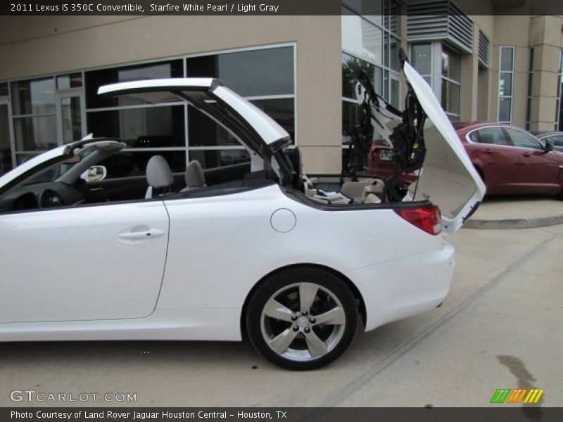 Starfire White Pearl / Light Gray 2011 Lexus IS 350C Convertible