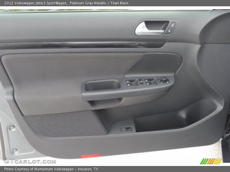 Platinum Gray Metallic / Titan Black 2012 Volkswagen Jetta S SportWagen