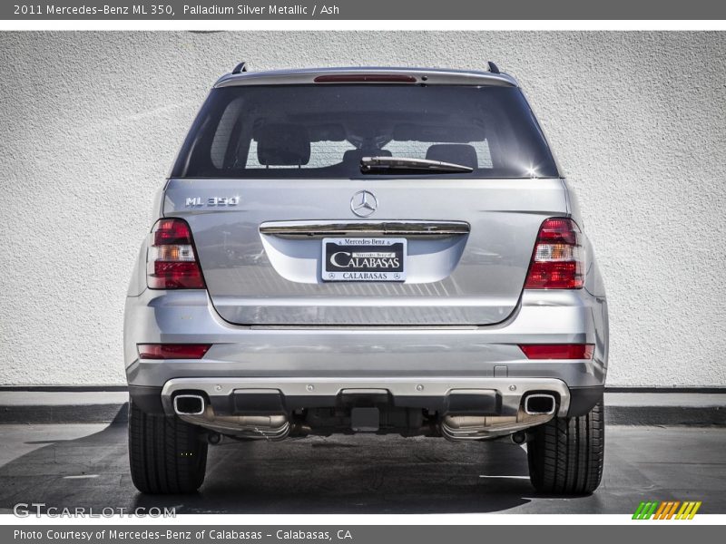 Palladium Silver Metallic / Ash 2011 Mercedes-Benz ML 350
