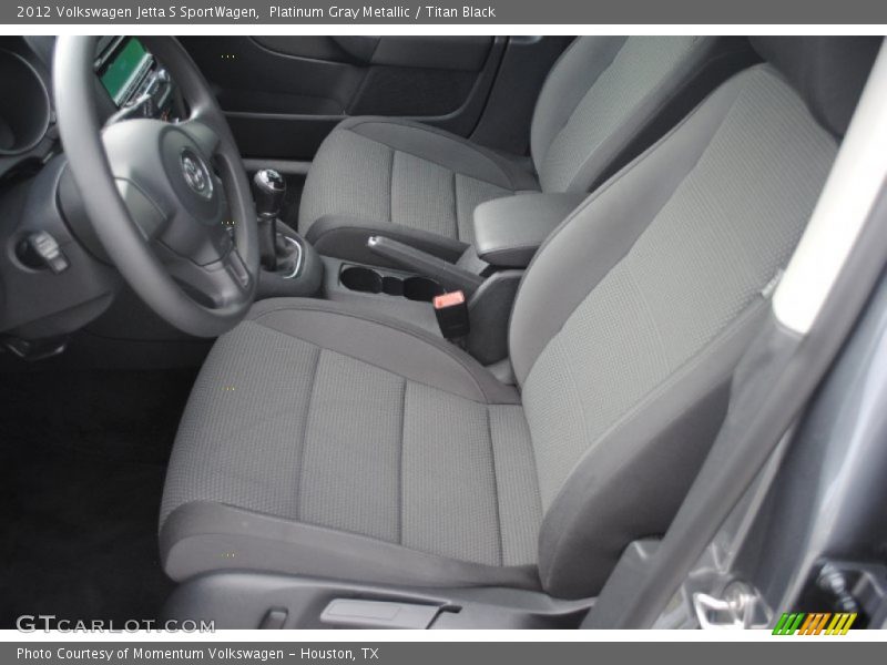 Platinum Gray Metallic / Titan Black 2012 Volkswagen Jetta S SportWagen