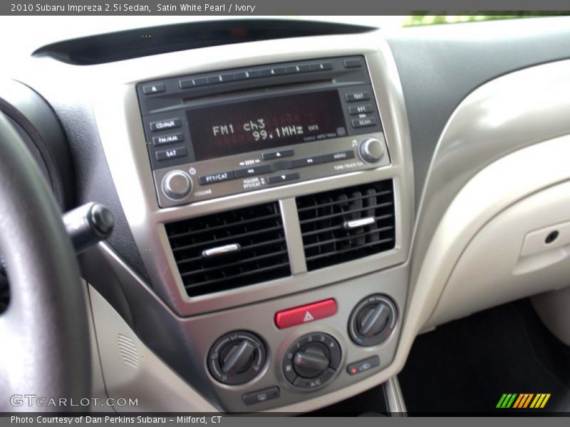 Satin White Pearl / Ivory 2010 Subaru Impreza 2.5i Sedan