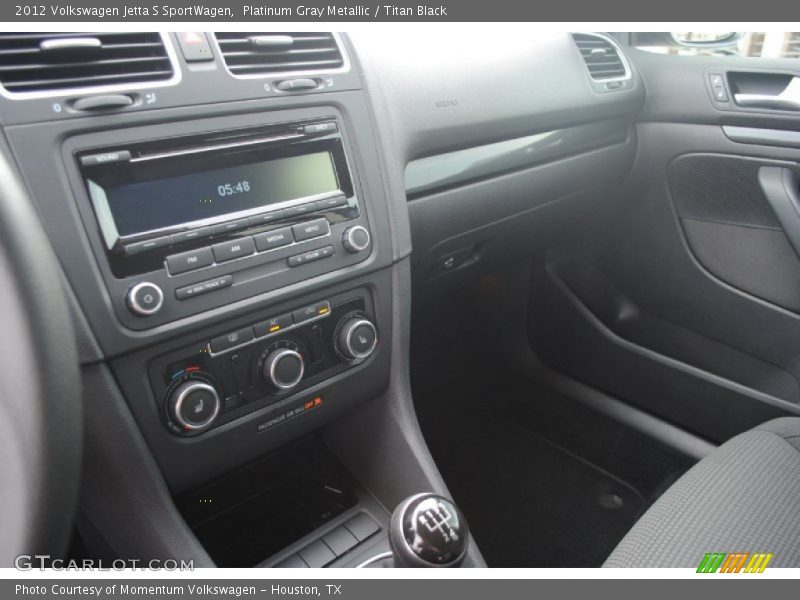 Platinum Gray Metallic / Titan Black 2012 Volkswagen Jetta S SportWagen