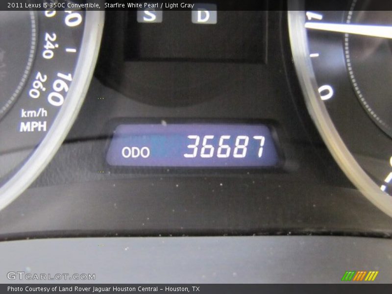 Starfire White Pearl / Light Gray 2011 Lexus IS 350C Convertible