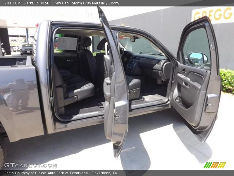 Storm Gray Metallic / Ebony 2010 GMC Sierra 1500 SLT Crew Cab