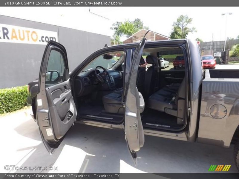 Storm Gray Metallic / Ebony 2010 GMC Sierra 1500 SLT Crew Cab