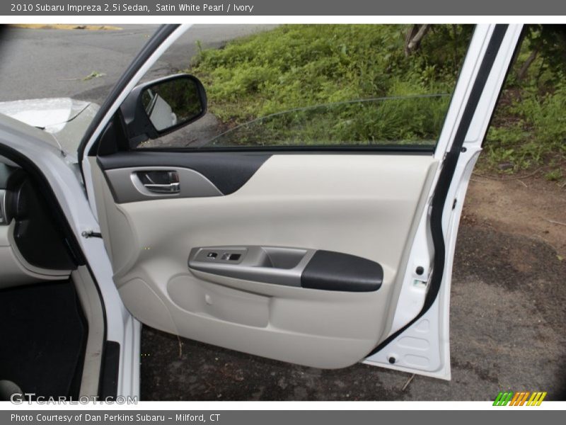 Satin White Pearl / Ivory 2010 Subaru Impreza 2.5i Sedan