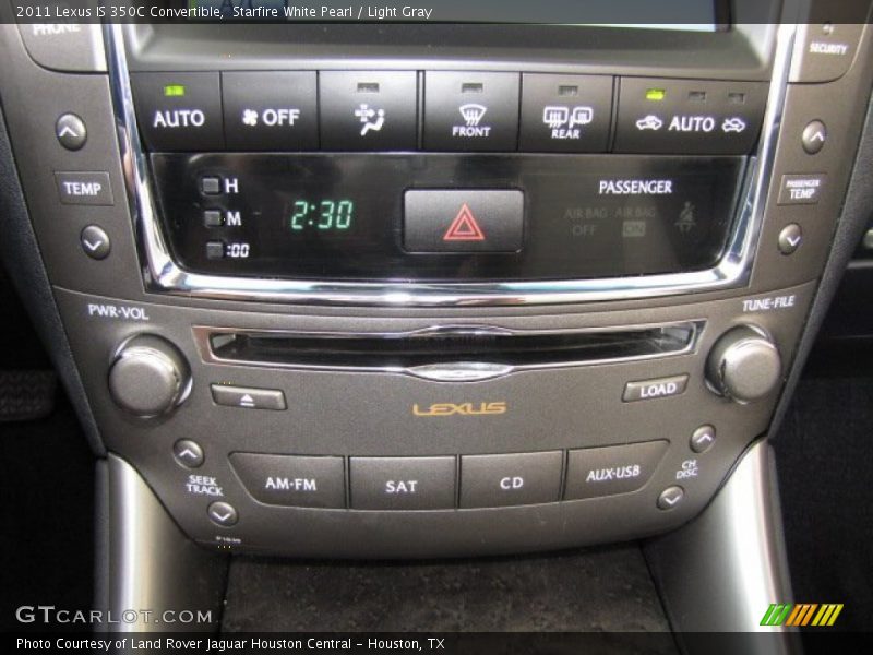 Controls of 2011 IS 350C Convertible