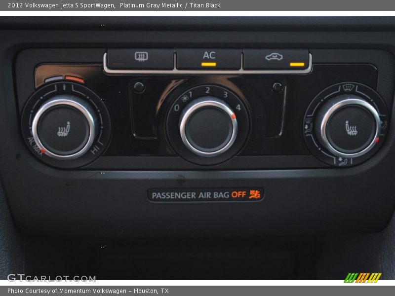 Platinum Gray Metallic / Titan Black 2012 Volkswagen Jetta S SportWagen
