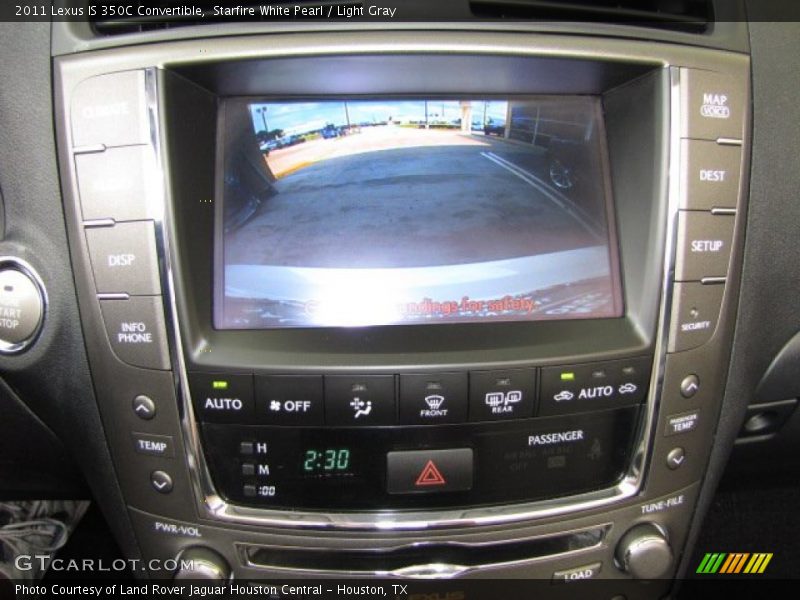 Starfire White Pearl / Light Gray 2011 Lexus IS 350C Convertible