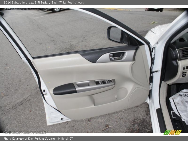 Satin White Pearl / Ivory 2010 Subaru Impreza 2.5i Sedan