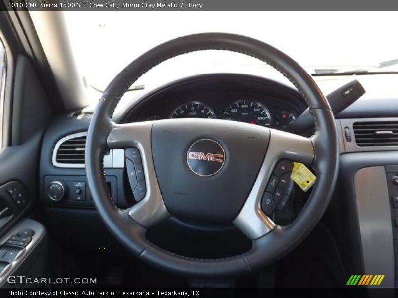 Storm Gray Metallic / Ebony 2010 GMC Sierra 1500 SLT Crew Cab