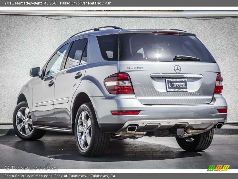 Palladium Silver Metallic / Ash 2011 Mercedes-Benz ML 350