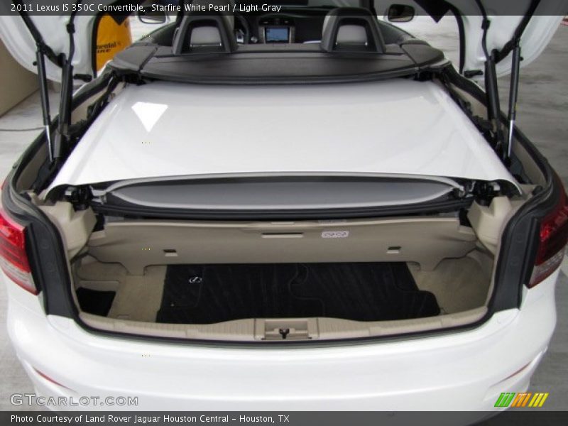 Starfire White Pearl / Light Gray 2011 Lexus IS 350C Convertible