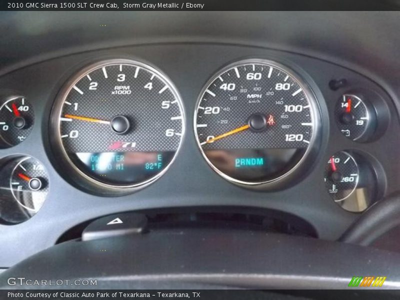 Storm Gray Metallic / Ebony 2010 GMC Sierra 1500 SLT Crew Cab