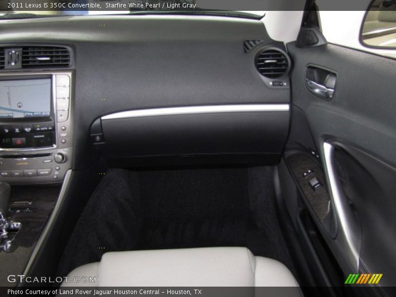 Starfire White Pearl / Light Gray 2011 Lexus IS 350C Convertible
