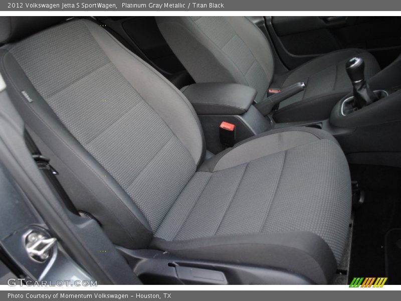 Platinum Gray Metallic / Titan Black 2012 Volkswagen Jetta S SportWagen