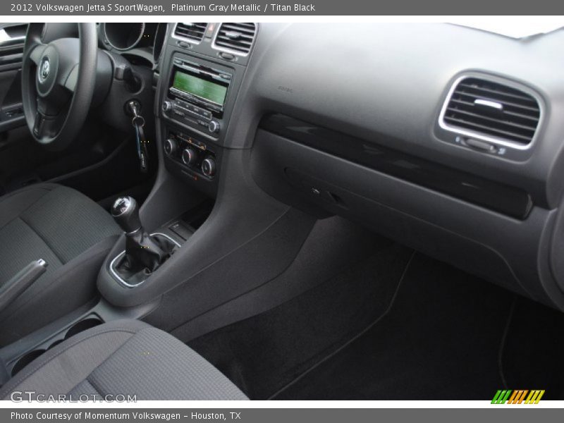 Platinum Gray Metallic / Titan Black 2012 Volkswagen Jetta S SportWagen