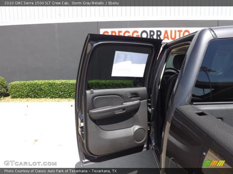 Storm Gray Metallic / Ebony 2010 GMC Sierra 1500 SLT Crew Cab