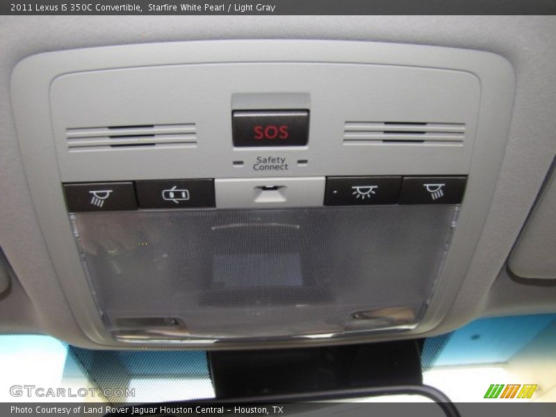 Starfire White Pearl / Light Gray 2011 Lexus IS 350C Convertible