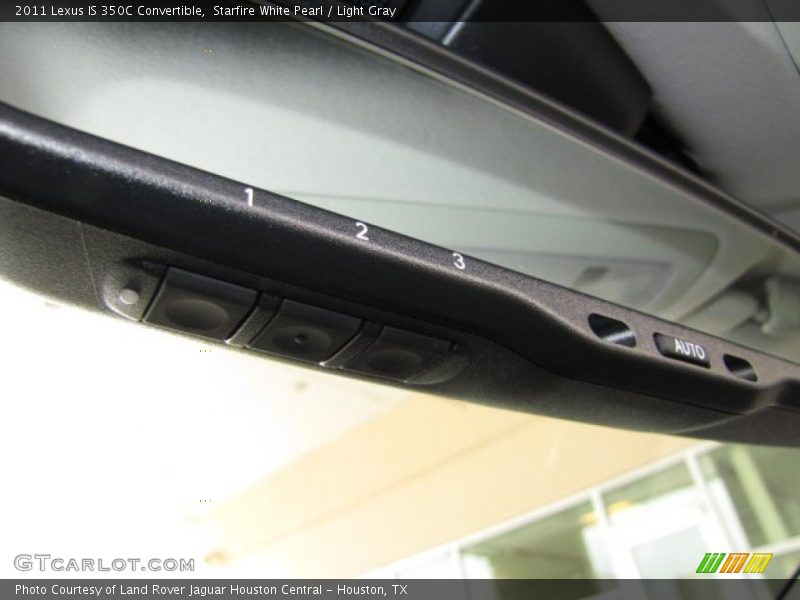 Starfire White Pearl / Light Gray 2011 Lexus IS 350C Convertible