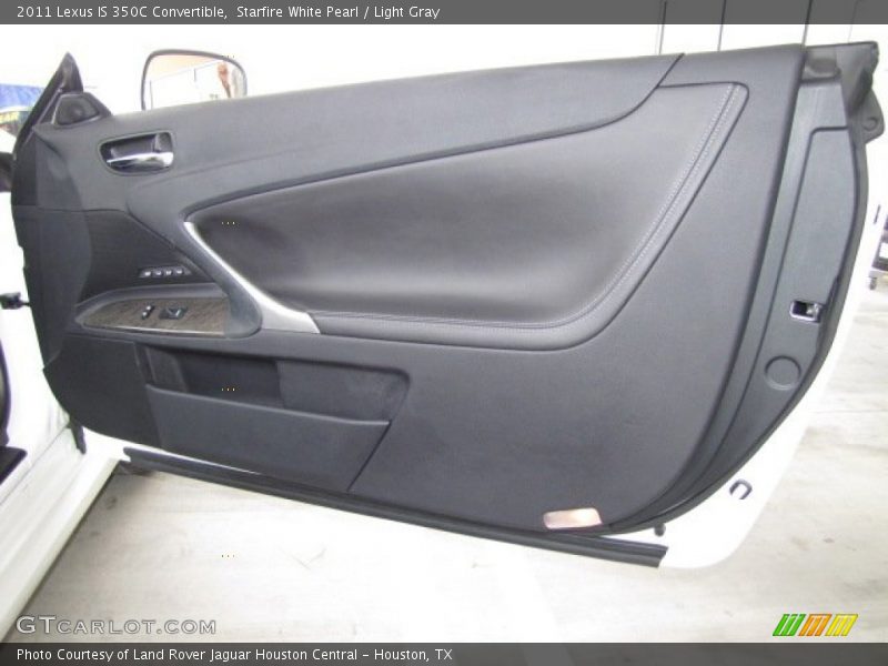 Starfire White Pearl / Light Gray 2011 Lexus IS 350C Convertible