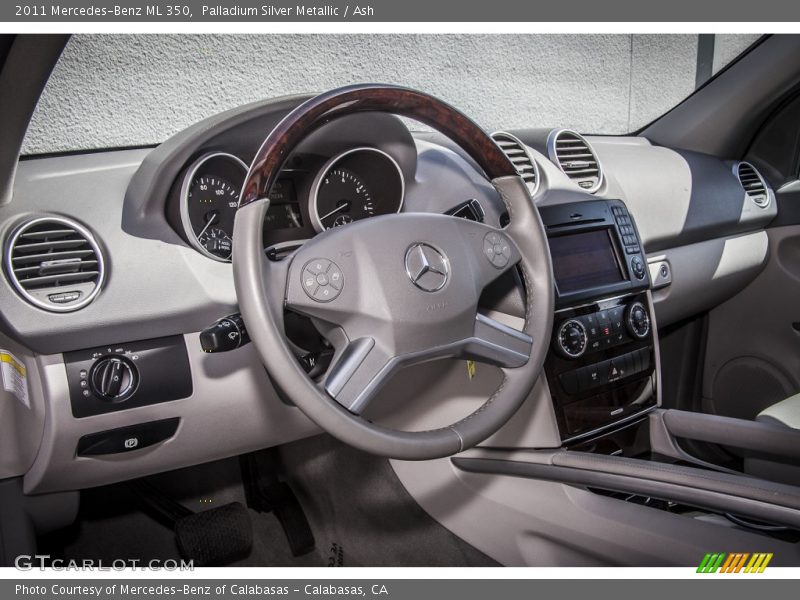 Palladium Silver Metallic / Ash 2011 Mercedes-Benz ML 350