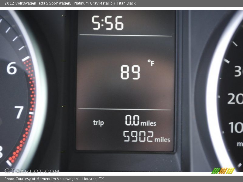 Platinum Gray Metallic / Titan Black 2012 Volkswagen Jetta S SportWagen